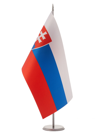 Прапор Словаччини на металевій стійці - Зображення №1