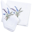 Set of Lavender napkins made of white linen, 2 pcs, 40*40 cm - Image #1