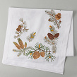 Pinecone Wreath white linen runner, 140*40 cm - Image #2