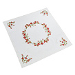 Tree of Life tablecloth made of white linen, 90*90 cm - Image #1