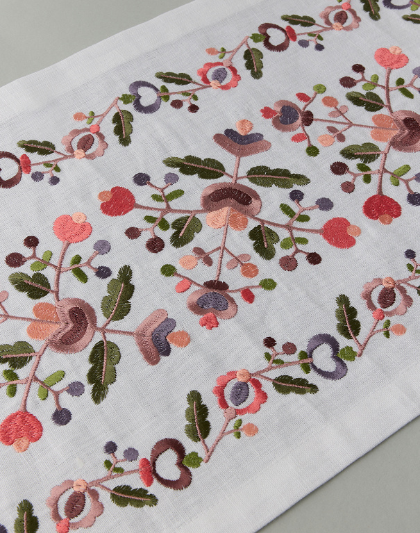 Yavoriv Modern white linen napkin, 47*27 cm - Image #5