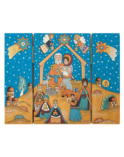 Шопка велика деревʼяна Триптих - Зображення №1