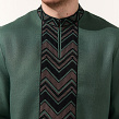 Men's vyshyvanka ED8 made of green linen - Image #6