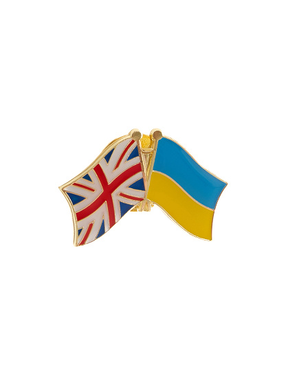 Значок Прапори співдружності Україна + Великобританія - Изображение №1