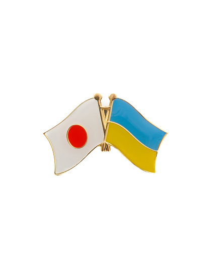 Значок Прапори співдружності Україна + Японія - Изображение №1