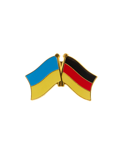 Значок Прапори співдружності Україна + Німеччина - Изображение №1
