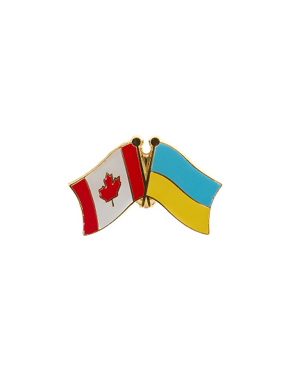 Значок Прапори співдружності Україна + Канада - Изображение №1