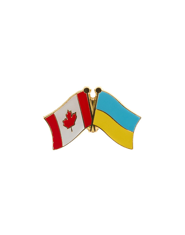 Значок Прапори співдружності Україна + Канада - Зображення №1