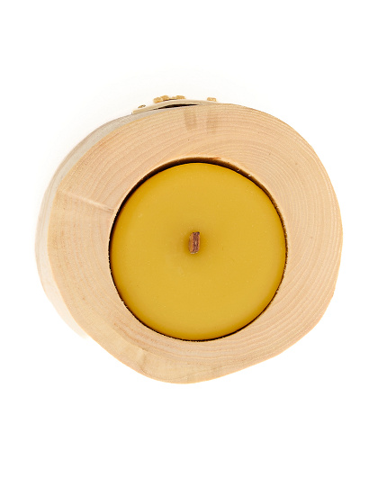 Свічка ароматизована Blossom Compact Linden у дереві - Зображення №3