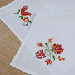 Set of white towels Tree of Life in a mustard bag with a bird, 2 pcs. - Image #2