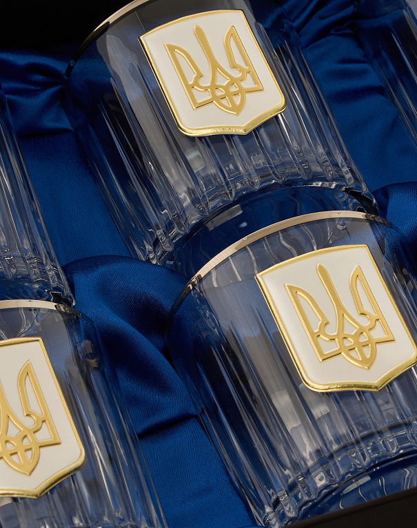 Набір келихів для віскі Тризуб, 6 шт. - Зображення №4