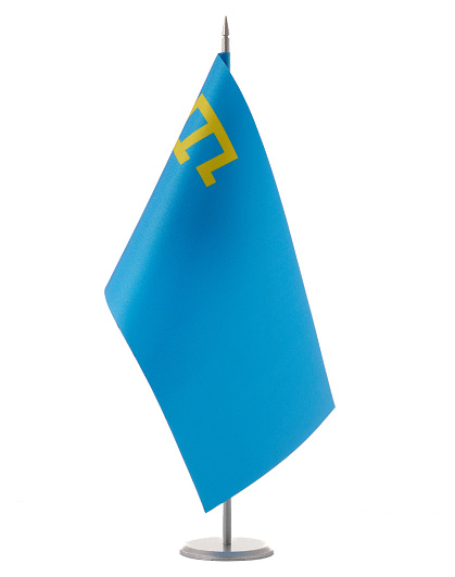 Прапор Кримських татар на металевій стійці - Зображення №1