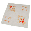 Didukh tablecloth made of gray linen, 65*65 cm - Image #1