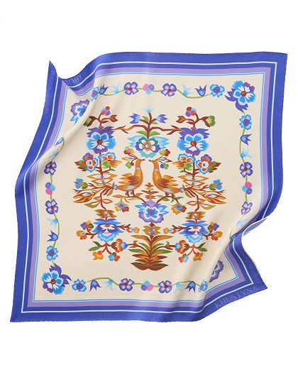 Firebirds silk scarf, 65*65 cm - Image #1