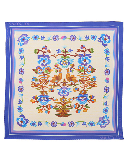 Firebirds silk scarf, 65*65 cm - Image #2