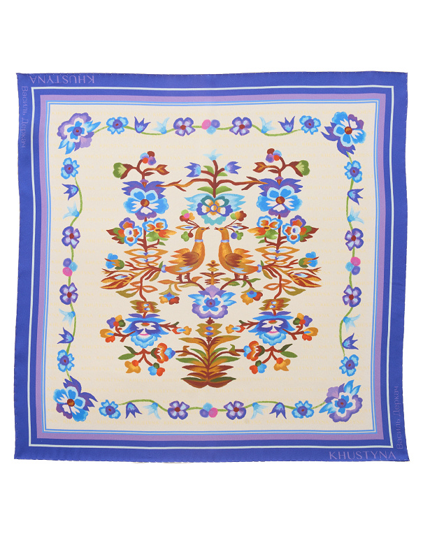 Хустка шовкова Firebirds, 65*65 см - Зображення №2