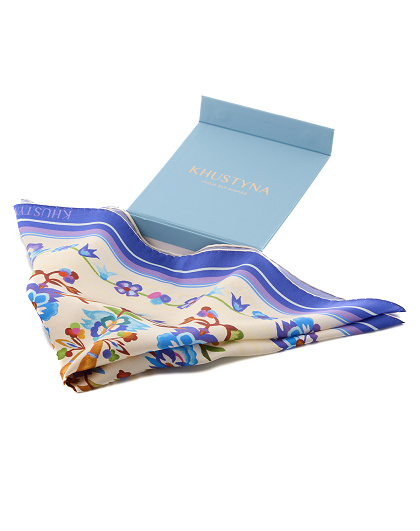 Firebirds silk scarf, 65*65 cm - Image #3