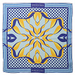 Хустка шовкова Ukrainian bumblebee blue, 80*80 см - Зображення №2