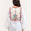 Yaryna women's beige vest with Yavoriv embroidery - Image #4