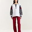 Women's shirt Borshchiv Sleeves with contrasting embroidery on the sleeves - Image #7