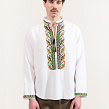 Dubok (Oak) white linen shirt with hand embroidery - Image #1