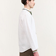 Dubok (Oak) white linen shirt with hand embroidery - Image #3