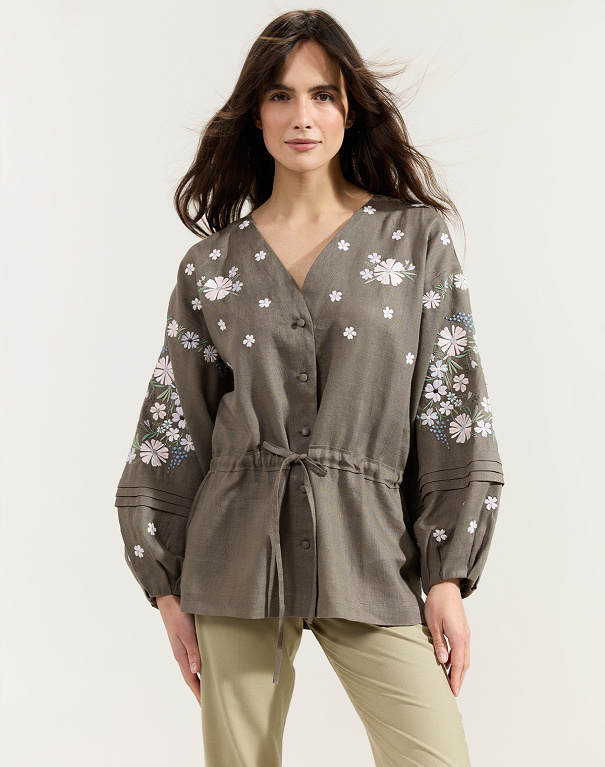 Budzhack Dark women's shirt with buttons - Image #1