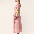 Vyriy maxi dress in pink linen - Image #3