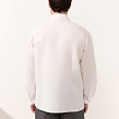 Shirt for men Bilosvit white with white embroidery, long sleeves - Image #4