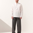 Shirt for men Bilosvit white with white embroidery, long sleeves - Image #8
