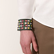 Borshchiv white men's shirt with colorful geometric embroidery - Image #7